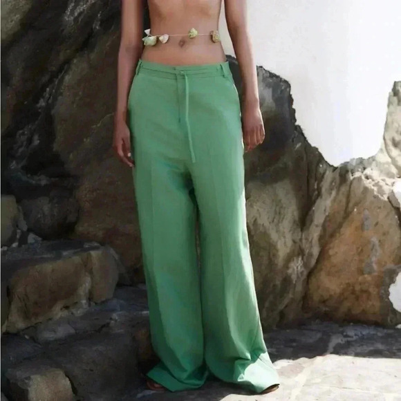 ZARA Tailored Wide Leg Pants - Picture 2 of 4